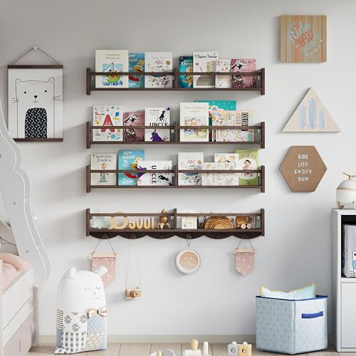 34Inch Nursery Bookshelves (4 Count)