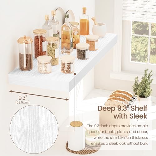 Floating Shelves 9 inch Deep 24”Long Set of 2 (2 Count)