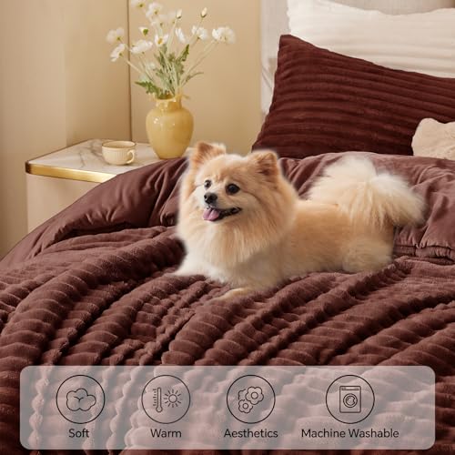 Fleece Queen Comforter Set