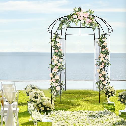9ftx6.8ft Metal Birdcage Garden Arch Arbor