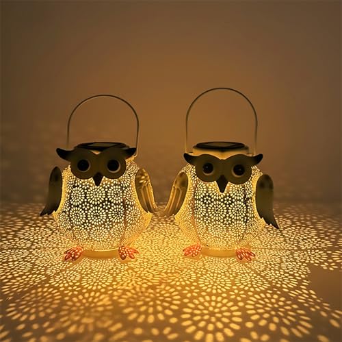 2 Pack Hanging Solar Lanterns