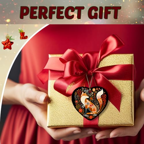 Fox Ornaments for Christmas Tree Aesthetic Christmas Ornaments