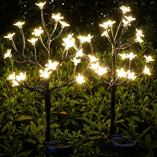 2 Pack Solar Lights Outdoor Waterproof (2 Count)