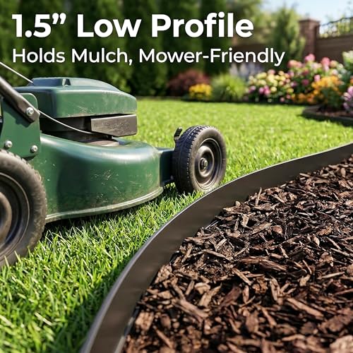 1.5" x60' Landscape Edging Kit with 60 Spikes (61 Count)