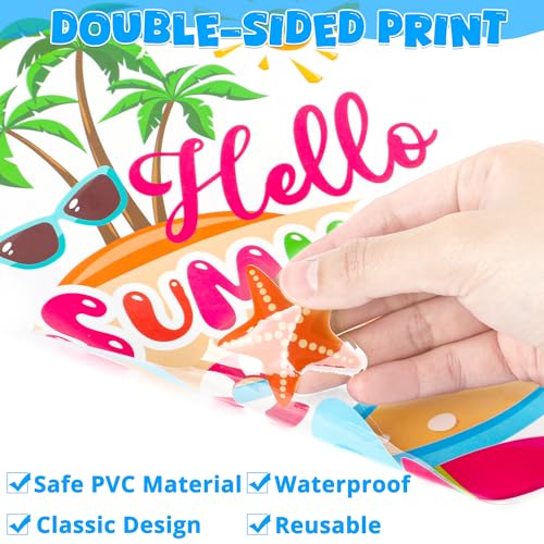 9 Sheets Summer Window Clings (9 Count)