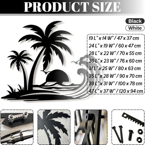 Palm Tree Metal Wall Decor