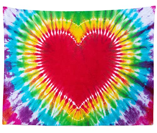 Colorful Tie Dye Tapestry W92 x H70 Inches Fabric