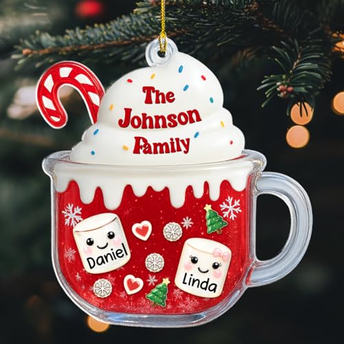 Cozy Cocoa Family Personalized Ornament