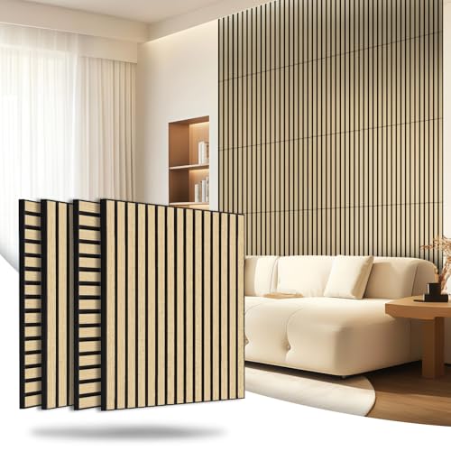 AKK Star Acoustic Wood Slat Wall Panels (4 Count)
