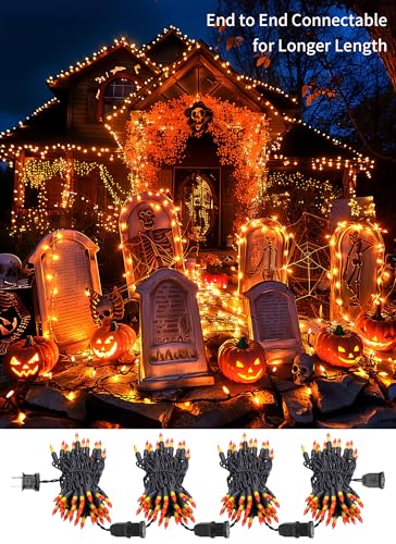 Orange Halloween Mini Lights