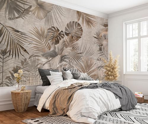 Jungle Wallpaper Vintage Tropical Plants wall murals for Bedroom 136"x96"