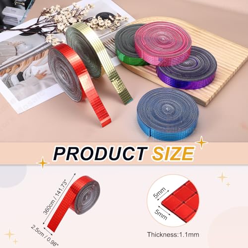 5x5mm Self Adhesive Mirrors Mosaic Tiles (3600 Count)