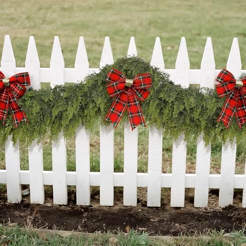 Lifelike Touch Artificial Christmas Cedar Garland for Mantle (18 Foot)