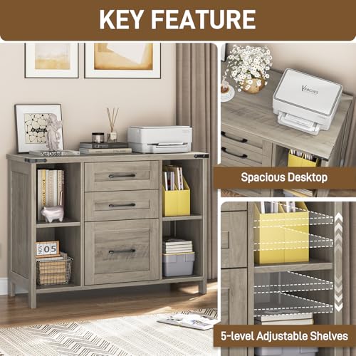 File Cabinet with 3 Drawers