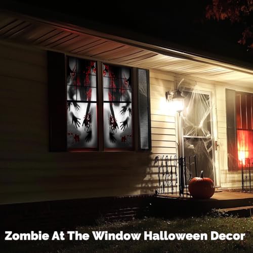2PCS Halloween Giant Window Decorations Door Cover