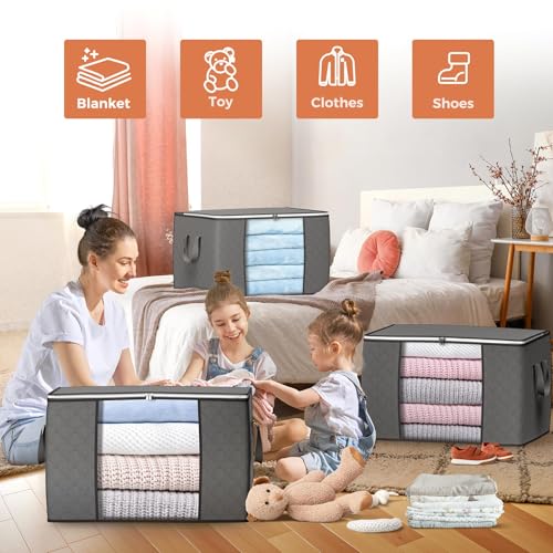 90L Large Storage Bags (6 Count)