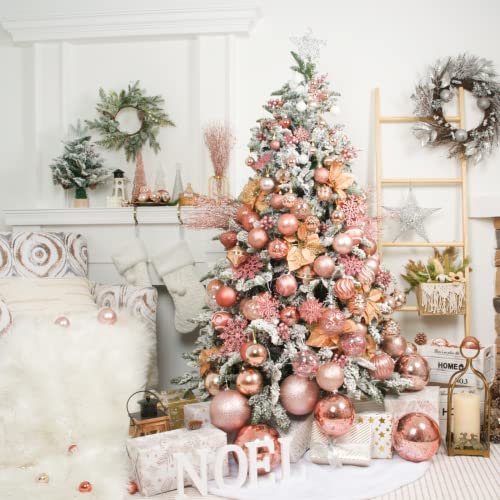 16ct Christmas Ball Ornaments Shatterproof Xmas Tree Hanging Balls Decorations Perfect for Holiday Wedding Christmas Decor (24 Count)