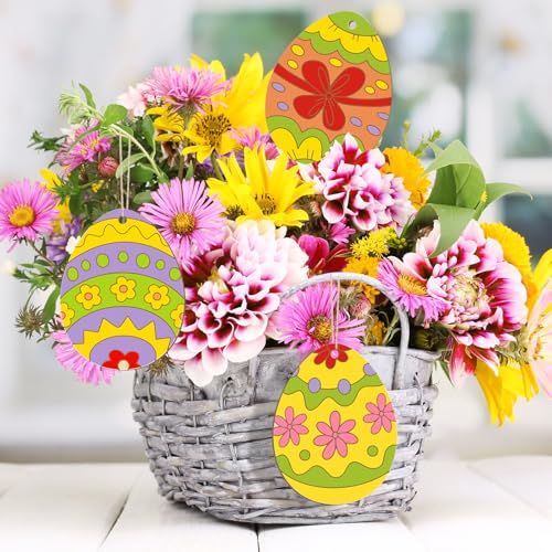 36PCS Wooden Easter Ornaments to Paint (36 Count)