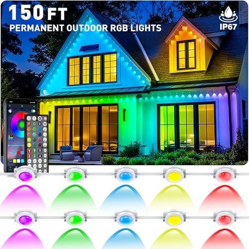 150FT Permanent Outdoor Lights for House