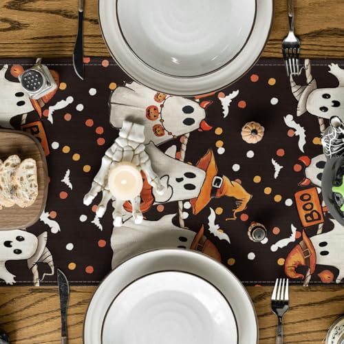 210 GSM Halloween Table Runner Home Party Decor 13x108 Inch