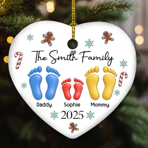 Personalized 3D Effect Ceramic Ornament