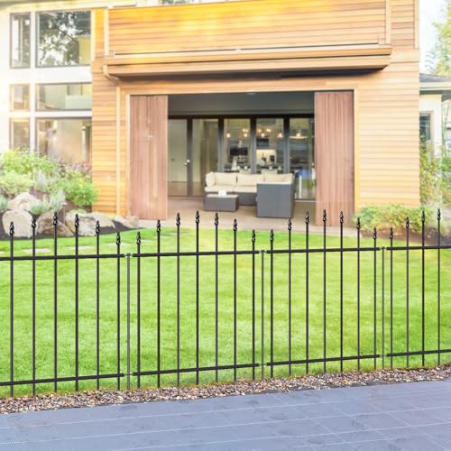 26” x 20’ No Dig Metal Garden Fence with Stakes (62400 sq inches)
