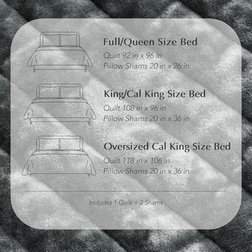 Oversized Velvet Quilt Set