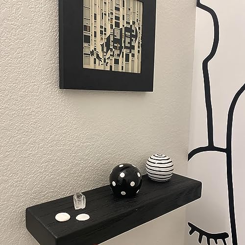 Joel’s Antiques 30 Inch Wooden Floating Shelves for Wall