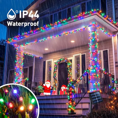 600 LED Solar Christmas Lights Outdoor (2 Count)