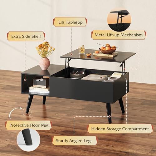 Lift Top Coffee Table with Hidden Storage