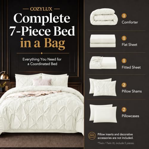 King Size Comforter Set Ivory
