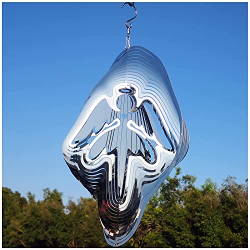 Reflective Angel Wind Spinners Outdoor Garden Decor