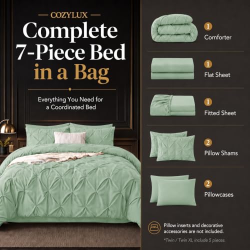 Twin Comforter Set Sage Green