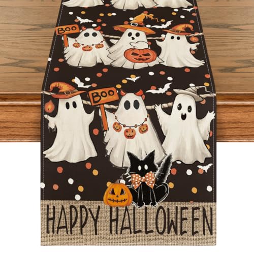 210 GSM Halloween Table Runner Home Party Decor 13x108 Inch