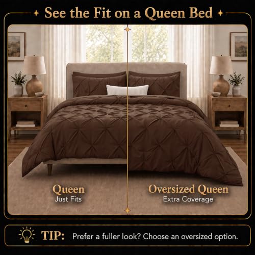 Queen Comforter Set Brown