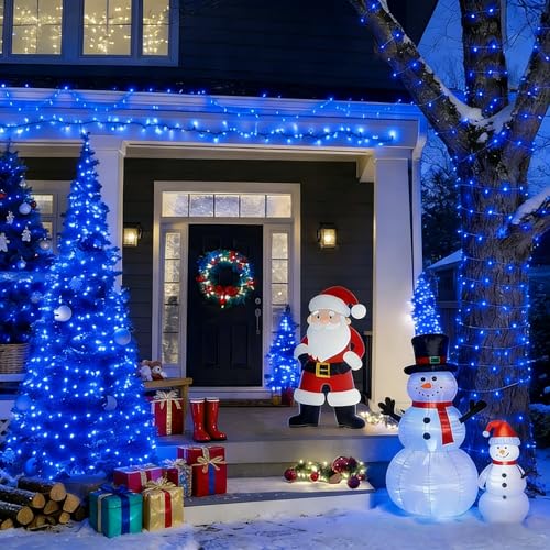 60LED Blue Christmas Lights Plug in (60 Count)