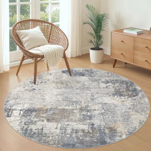 5ft Round Area Rug Living Room Rugs (19.635 Sq Ft)