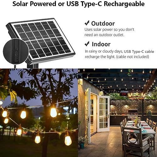 100ft Solar String Light Outdoor (100 Foot)