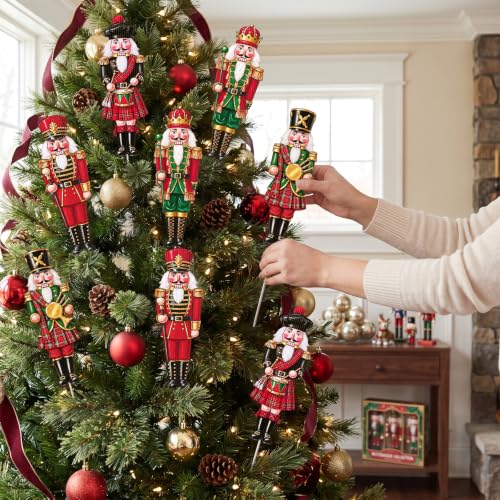12pc Nutcracker Soldier Christmas Tree Picks (12 Count)
