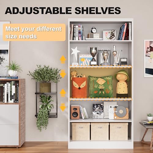 66" Tall Metal Bookcase