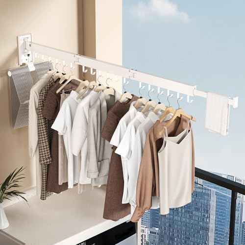 Wall Mounted Collapsible Clothes Drying Rack
