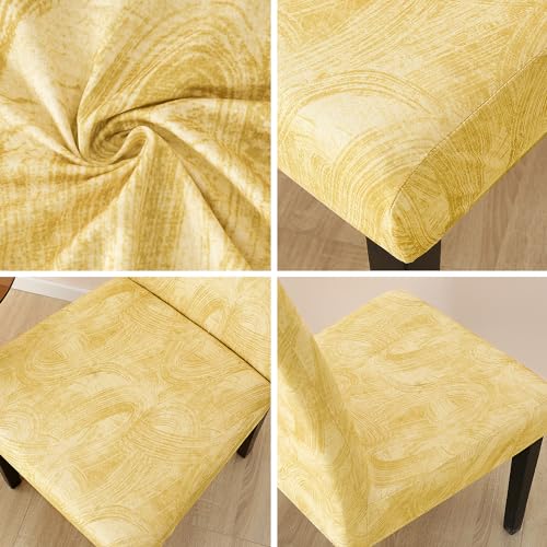 Pattern Chair Covers for Dining Room Set of 6