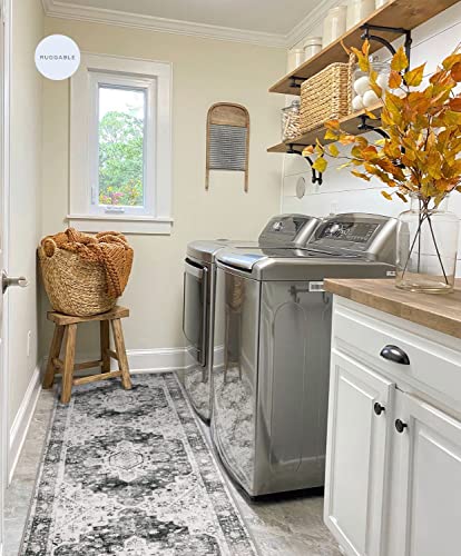 Ultra Thin Washable Runner Rug 2x7 for Hallway Non