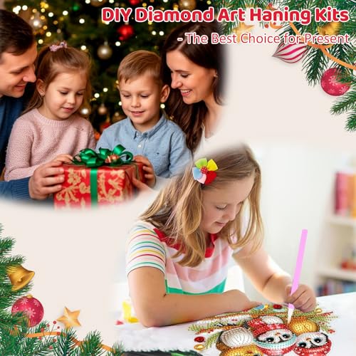 Christmas Birds Diamond Art Hanging Kits for Adult