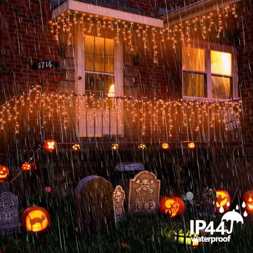 Orange Lights for Halloween (33 Foot)
