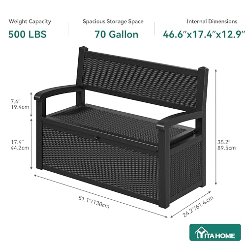 70 Gallon Deck Bench with Storage
