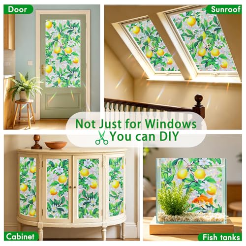 Rainbow Stained Glass Window Privacy Film