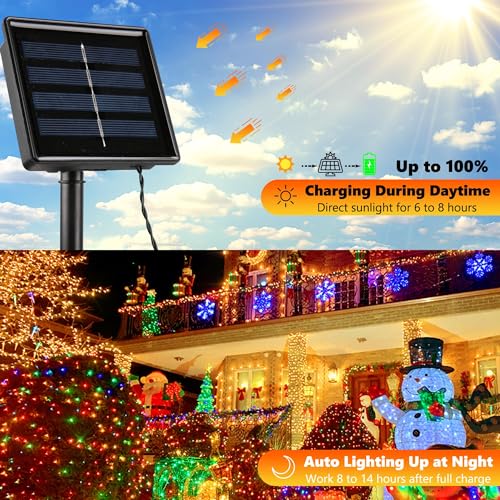 Solar Christmas Lights Outdoor (2 Count)