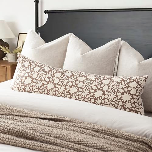 Set of 2 Decorative Long Body Lumbar Throw Pillow Covers Accent Farmhouse Cushion Covers Boho Pillowcase for Couch Sofa Bedroom Living Room Home Decor