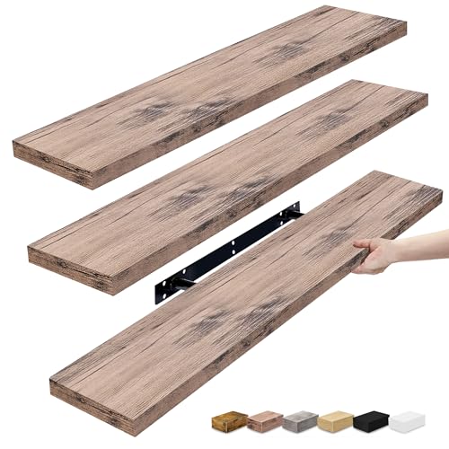 Floating Shelves for Wall Storage (3 Count)